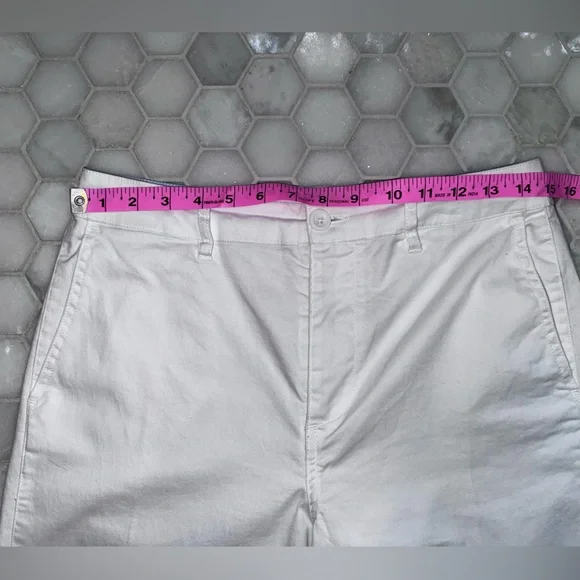 Boden White Cotton Wide Leg Pants Size UK 10 US 6 Cropped Summer Trousers - Picture 3 of 5